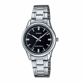 Casio LTP-V005D-1A Silver Stainless Steel Strap Watch for Women