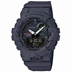 Casio Men's Ana-Digi Watch - G-Shock Alarm Charcoal Resin Strap Dive | GBA800-8A