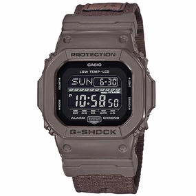 Casio Men's Digital Watch - G-Shock G-Lide Brown Fabric Strap | GLS5600CL-5