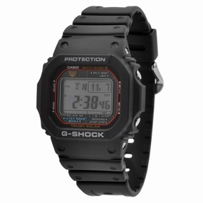 Casio Men's G-Shock Black Resin Multi-Band Atomic Digital Alarm Watch | GWM5610-1