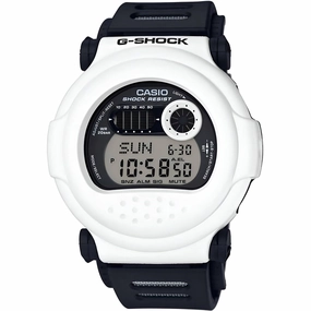 Casio Men's Watch - G-Shock Black and Grey Digi Dial Resin Strap Alarm | G001BW-7