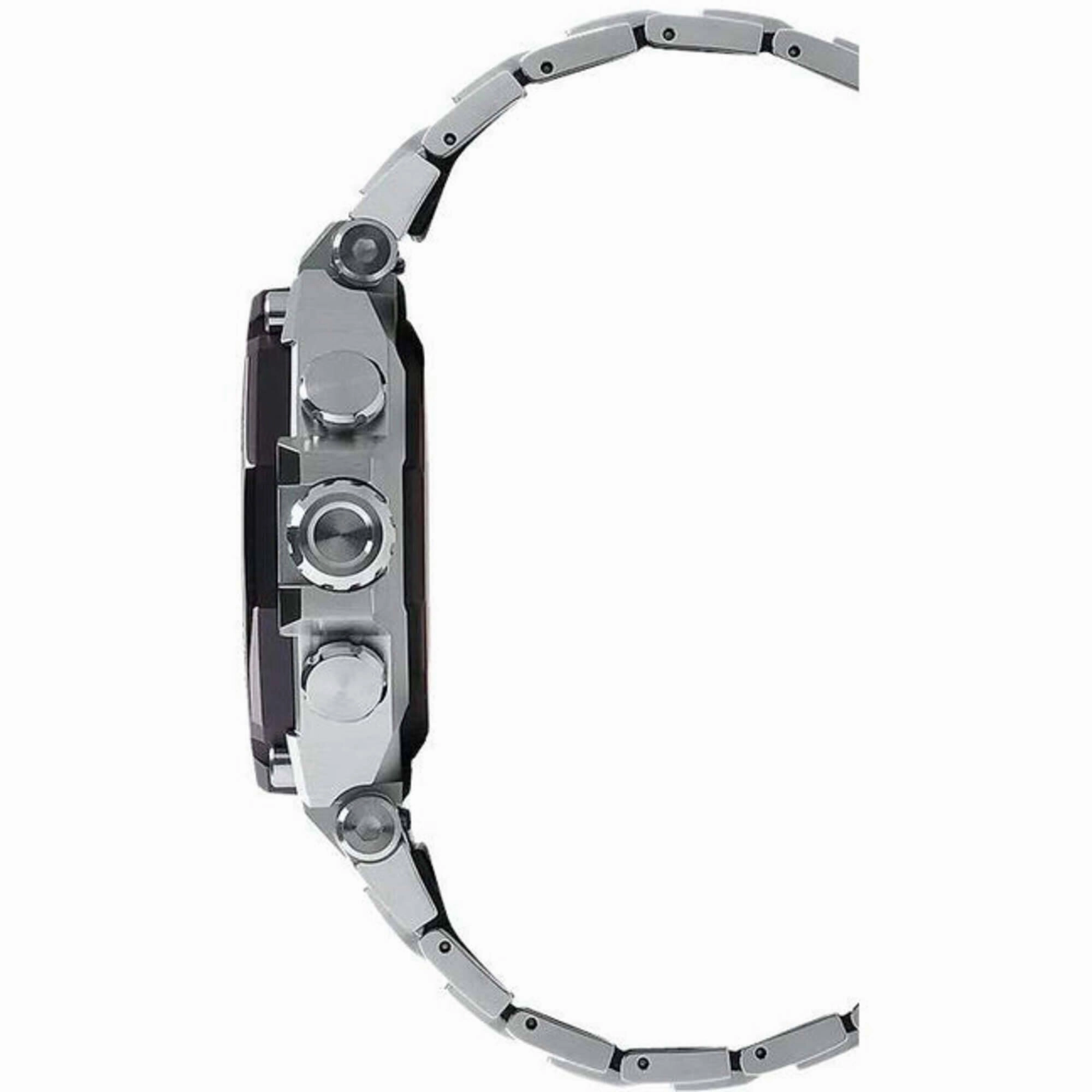 Casio Men's Watch - G-Shock Tough Solar Powered Silver Bracelet | MTG-B2000D-1ACR