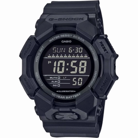 Casio Men's Watch - G-Shock World Time Black Digital Dial Resin Strap | GD010-1A1