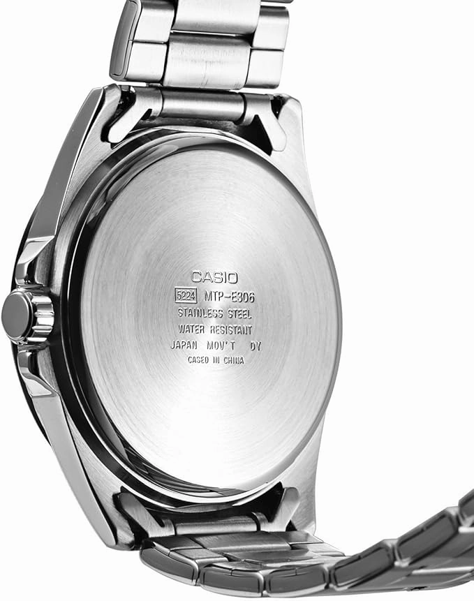 CASIO MTP-E306D-1ADF ENTICER Black Analog Quartz Men's Watch