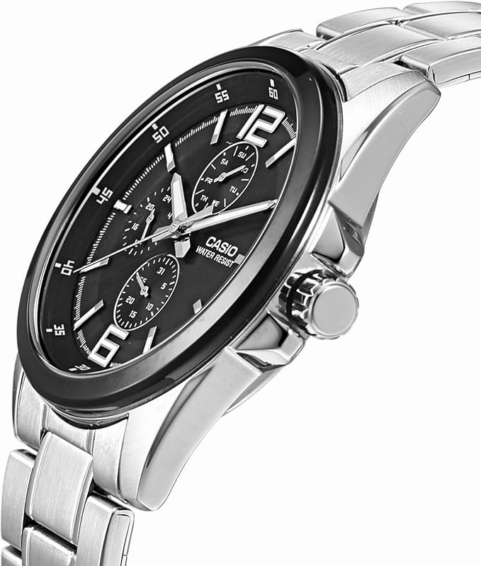CASIO MTP-E306D-1ADF ENTICER Black Analog Quartz Men's Watch