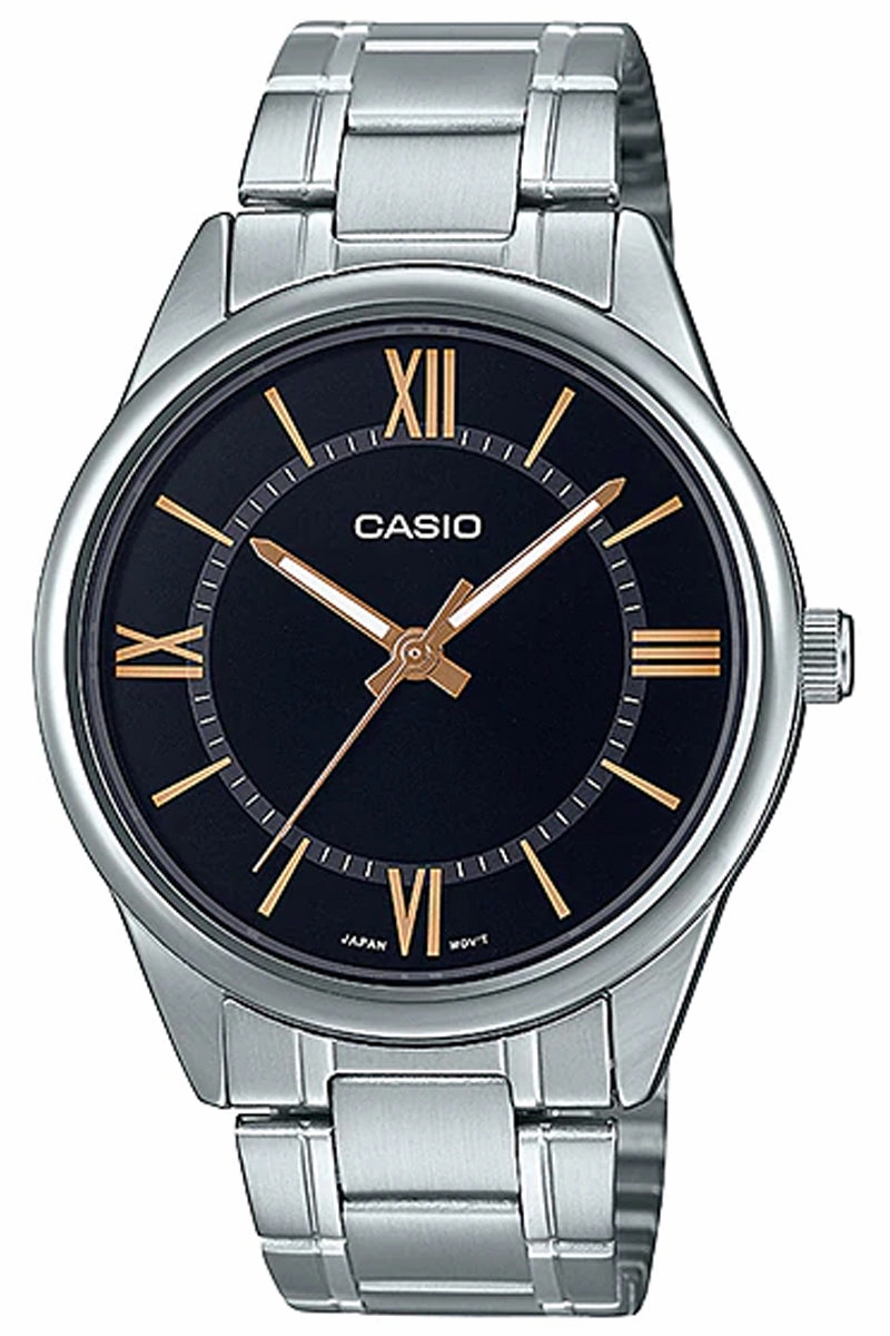Casio MTP-V005D-1B5 Silver Stainless Watch for Men