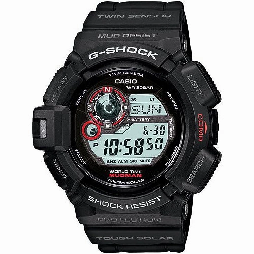 CASIO MUDMAN Black Digital Quartz Men's Watch G-9300-1DR