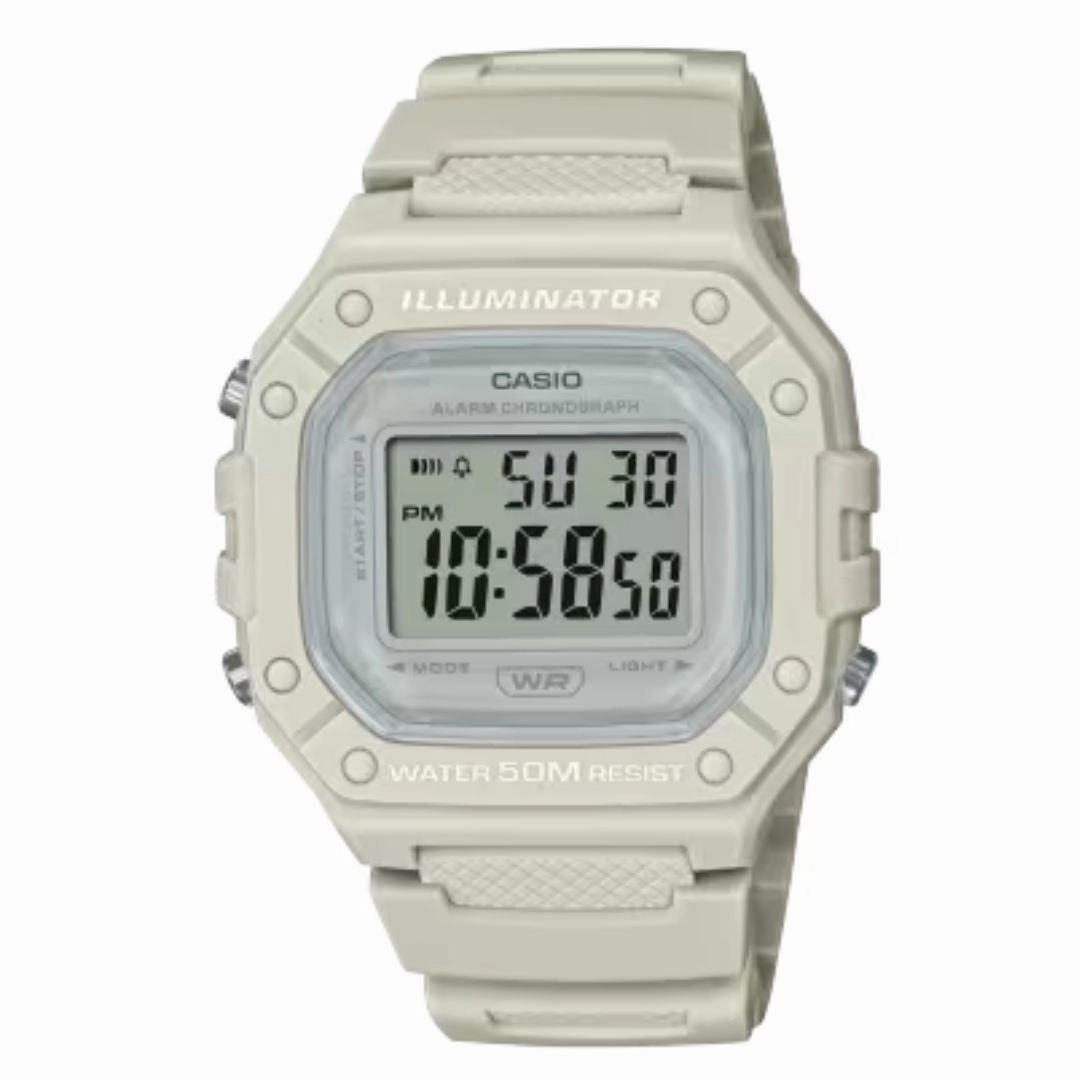 Casio POP Illuminator Digital Watch W-218HC-8AVDF