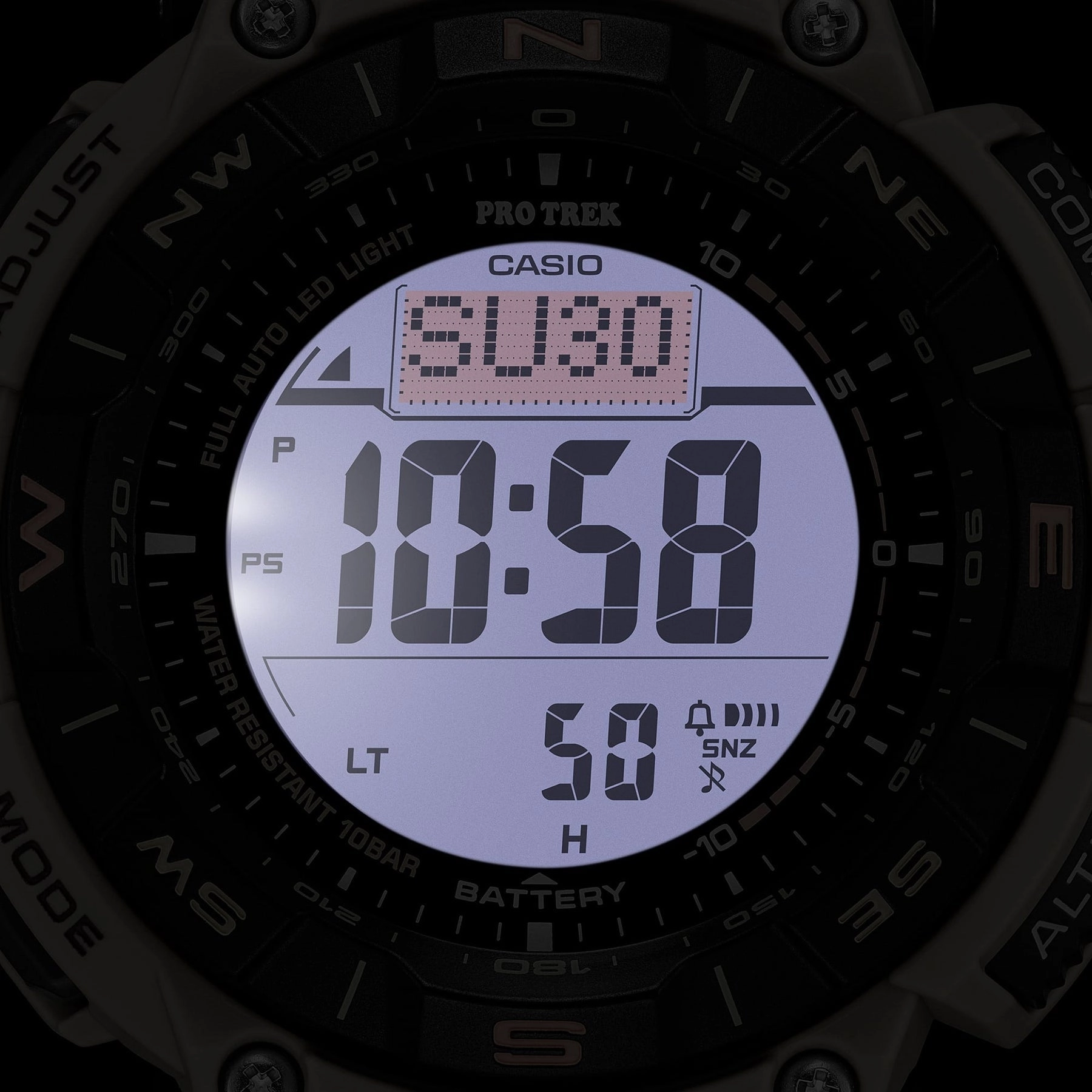 Casio PRO TREK Eco-Friendly Edition with Dual-Layer Display and Recycled Resin Strap PRG340SC-5D