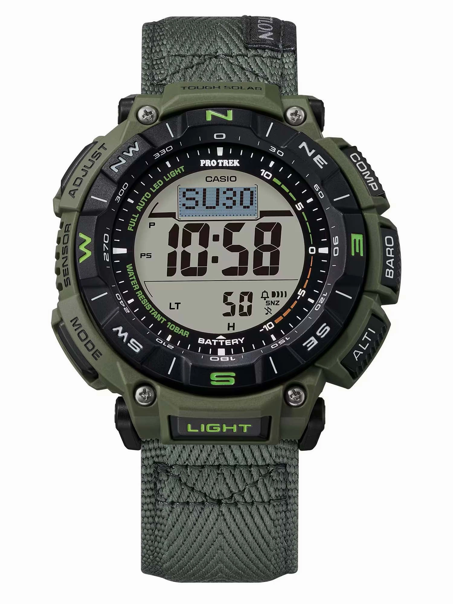 Casio Protrek CLIMBING CASTLON Triple Sensor Solar Mens Watch PRG340B-3
