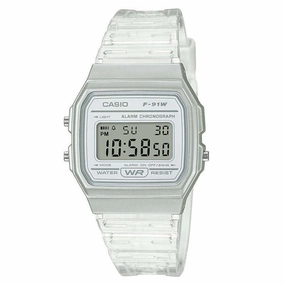 Casio Retro Collection Digital Clear Watch F-91WS-7EF