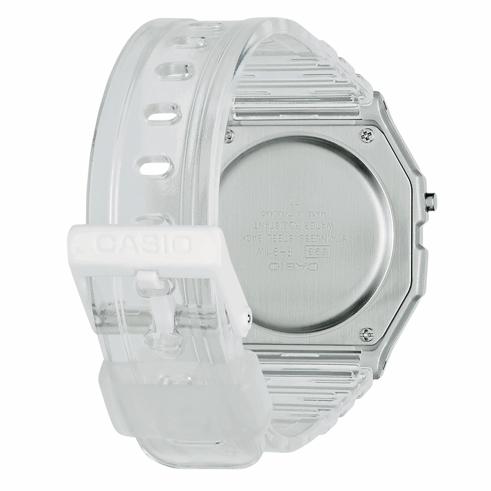 Casio Retro Collection Digital Clear Watch F-91WS-7EF