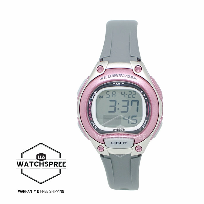 Casio Standard Digital Grey Resin Strap Watch LW203-8A