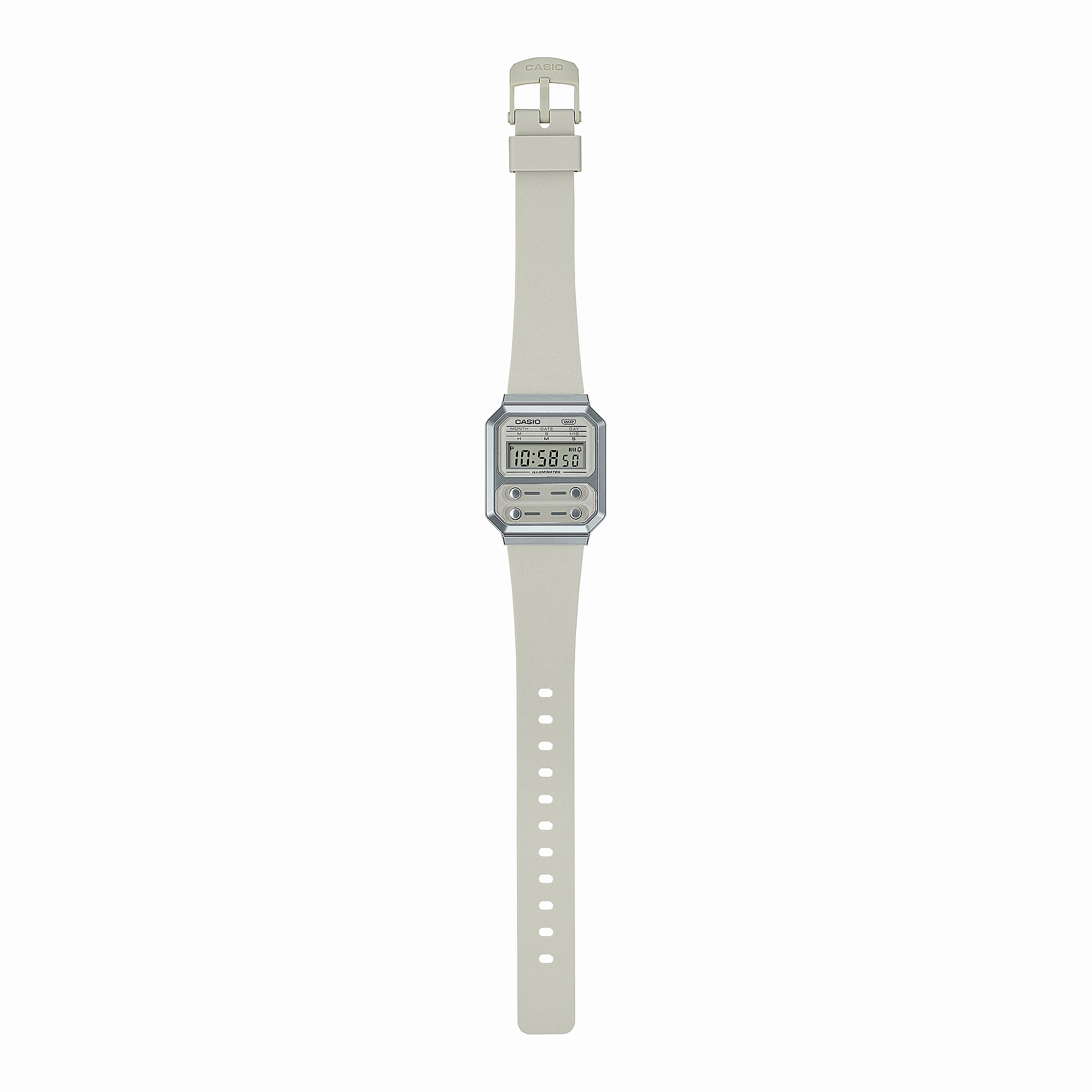 Casio Vintage Digital White Resin Band Watch A100WEF-8A