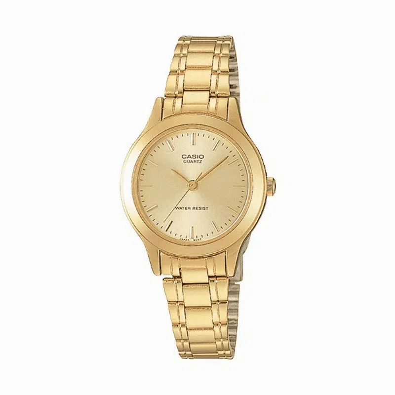Casio Vintage LTP-1128N-9ARDF Women's Gold Stainless Watch for Women