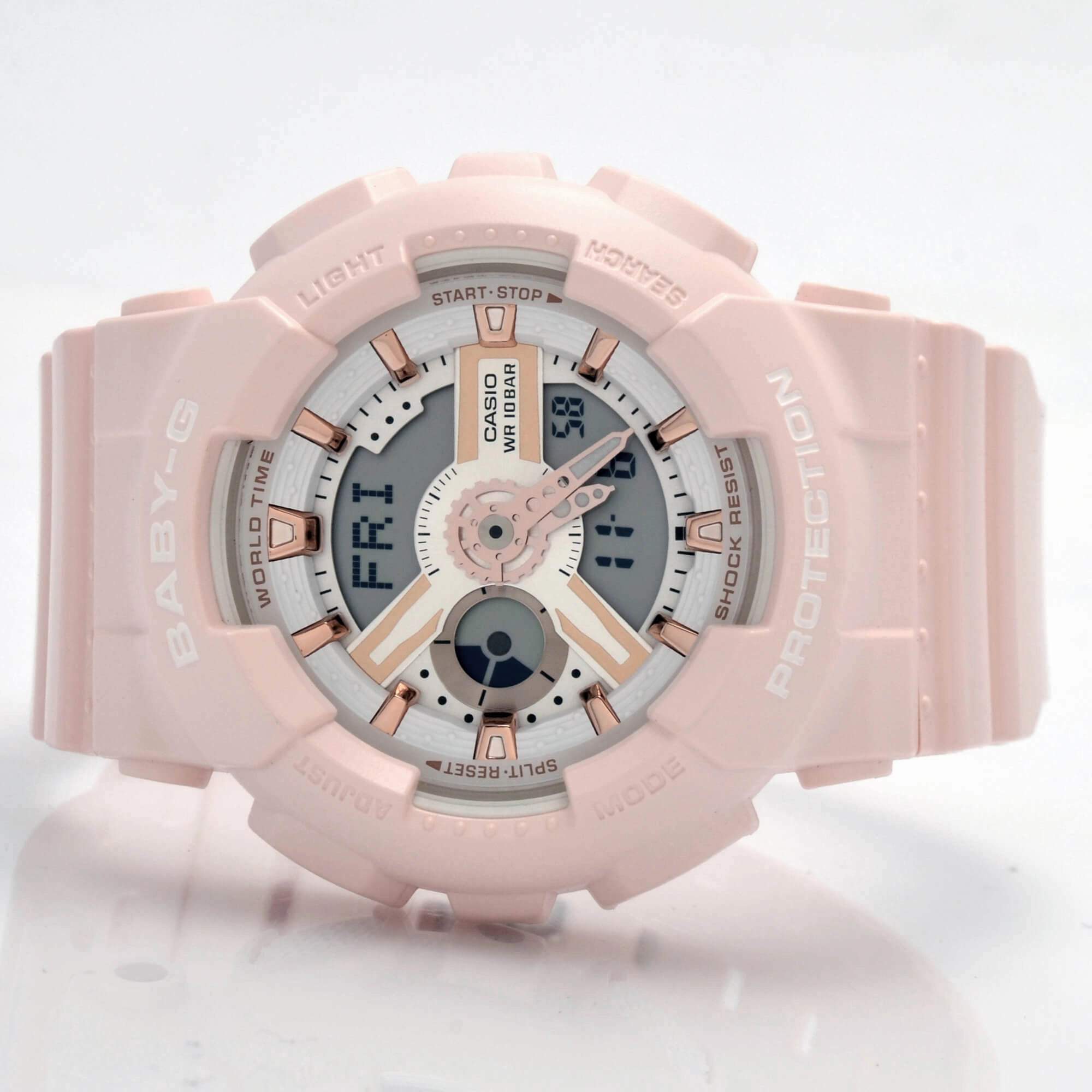 Casio Women's Analog-Digital Watch - Baby-G Pink Resin Strap | BA110RG-4A