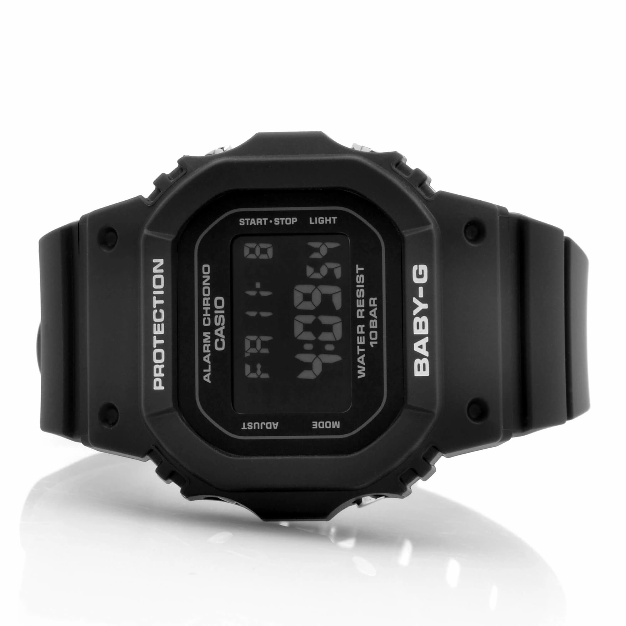 Casio Women's Digital Watch - Baby-G Quartz Chrono Black Resin Strap | BGD-565-1CR
