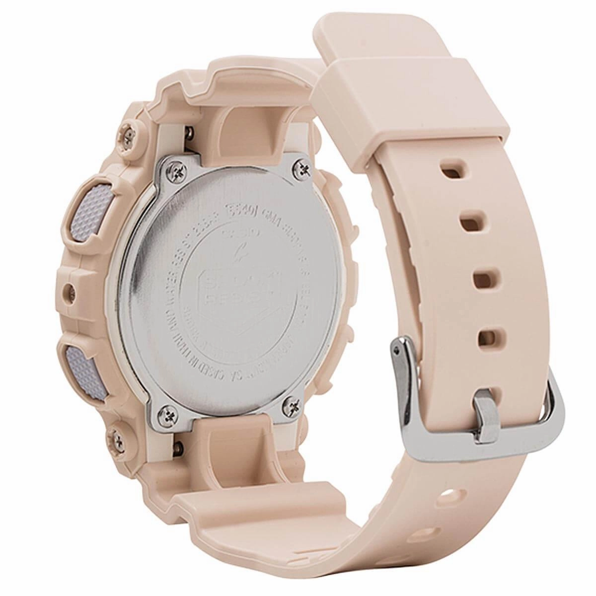 Casio Women's Quartz Watch - G-Shock Ana-Digi Dial Pink Resin Strap | GMAS130PA-4A