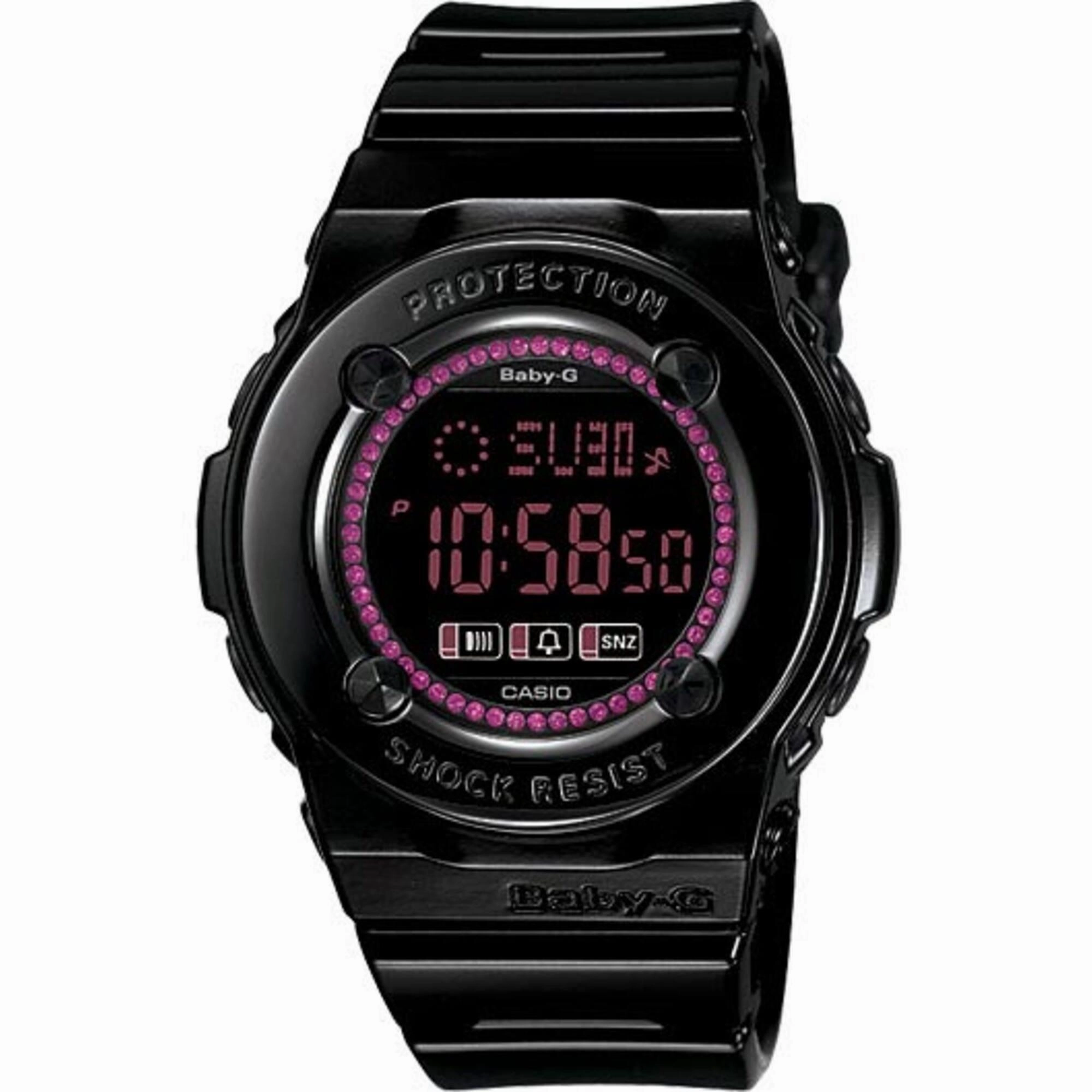 Casio Women's Watch - Baby-G Black Reverse Digital LCD Dial Resin Strap | BG-1300MB-1