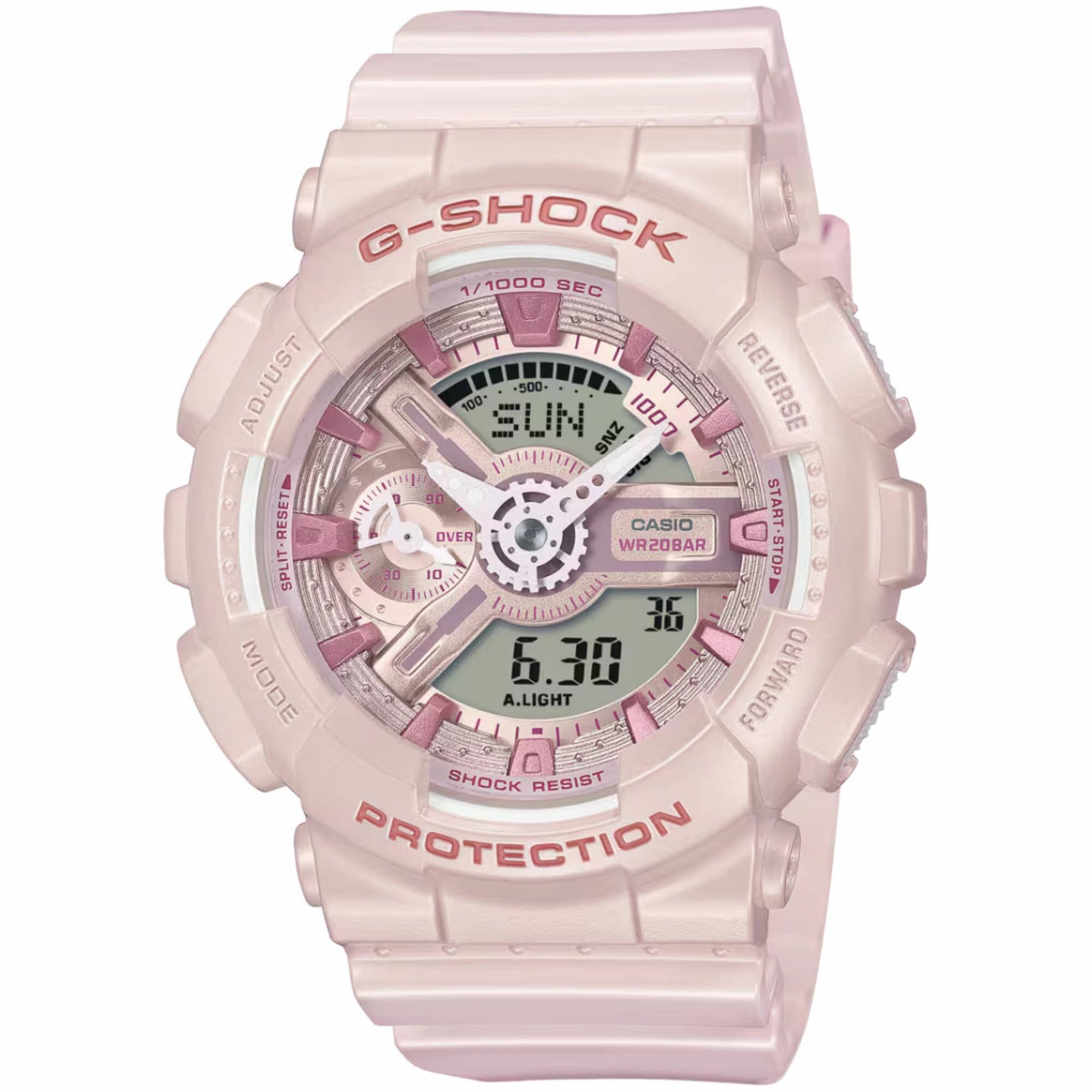 Casio Women's Watch - G-Shock Analog-Digital Dial Light Pink Strap | GMAS110ST-4A