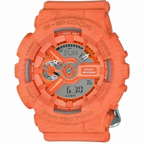 Casio Women's Watch - G-Shock Analog-Digital Dial Orange Resin Strap | GMAS110HT-4A
