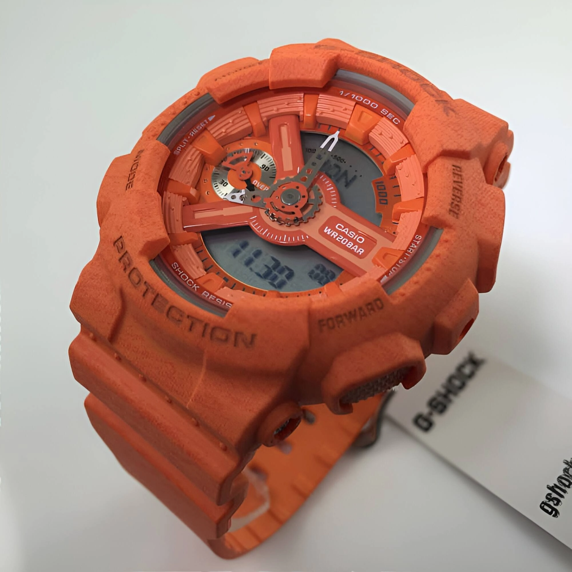 Casio Women's Watch - G-Shock Analog-Digital Dial Orange Resin Strap | GMAS110HT-4A