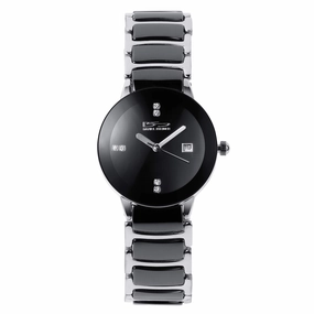 Ceramic Noir Steel Ladies Watch