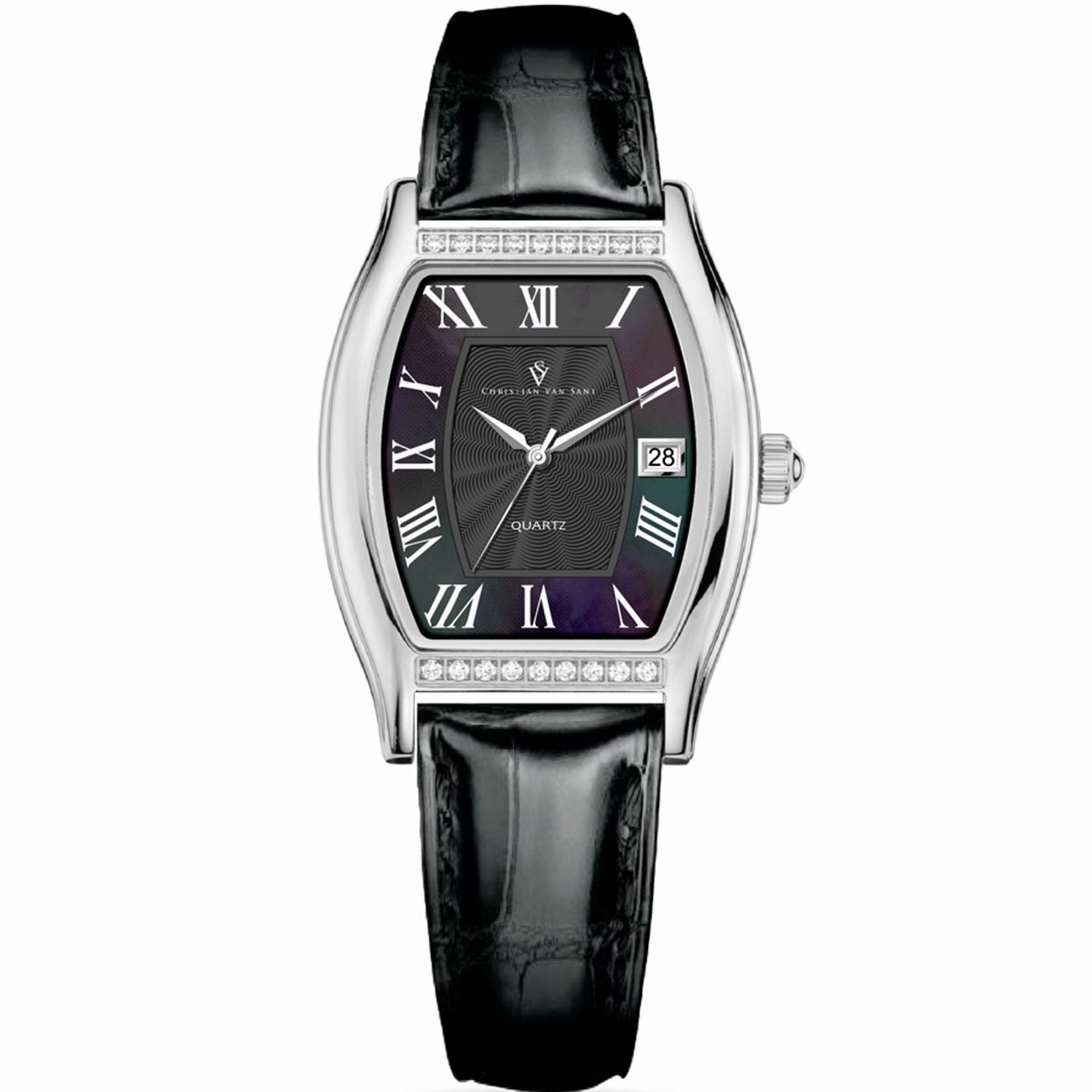 Christian Van Sant Women's Gemma Black Dial Watch