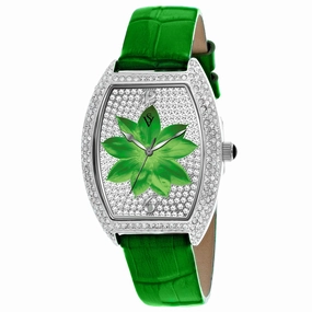 Christian Van Sant Women's Lotus Green Dial Watch