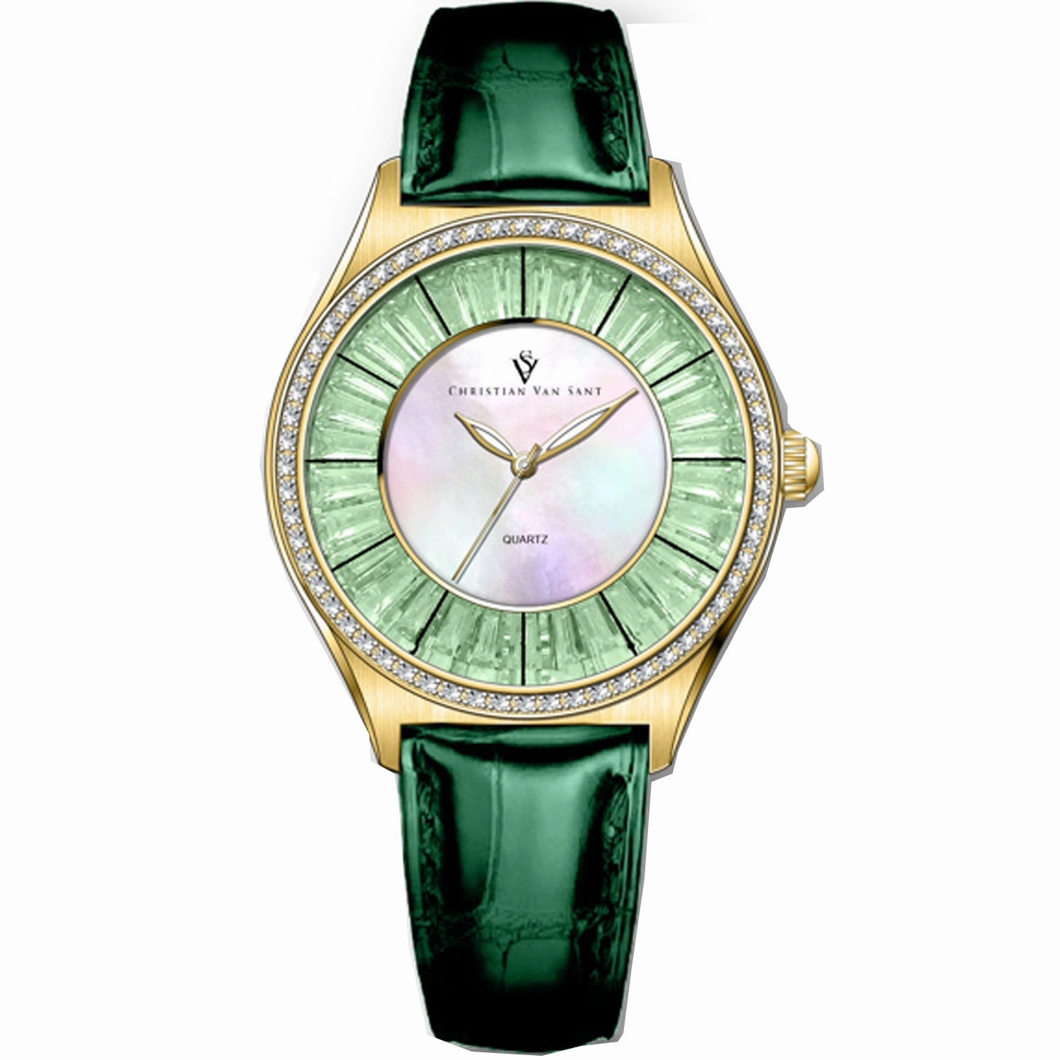Christian Van Sant Women's Luna Mother of pearl Dial Watch