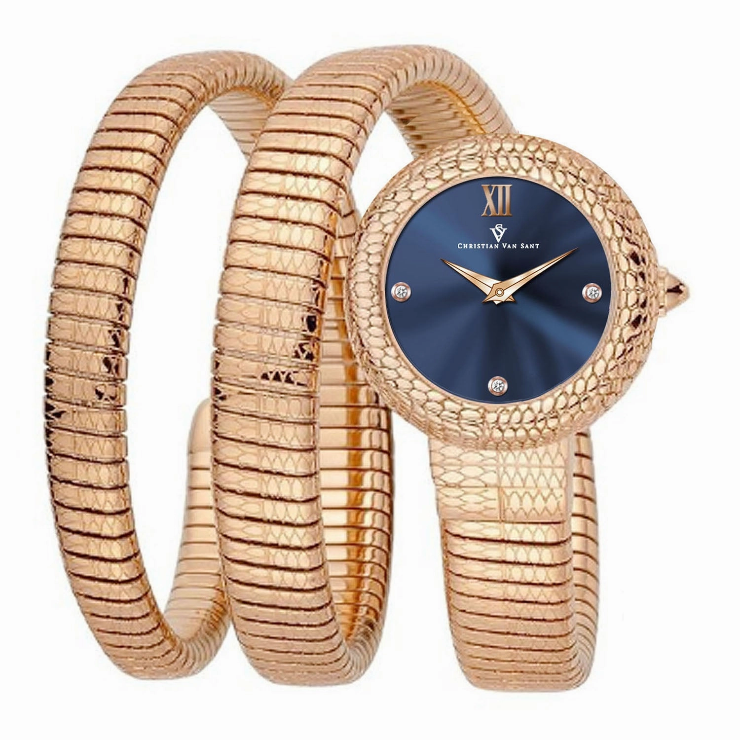 Christian Van Sant Women's Naga Blue Dial Watch