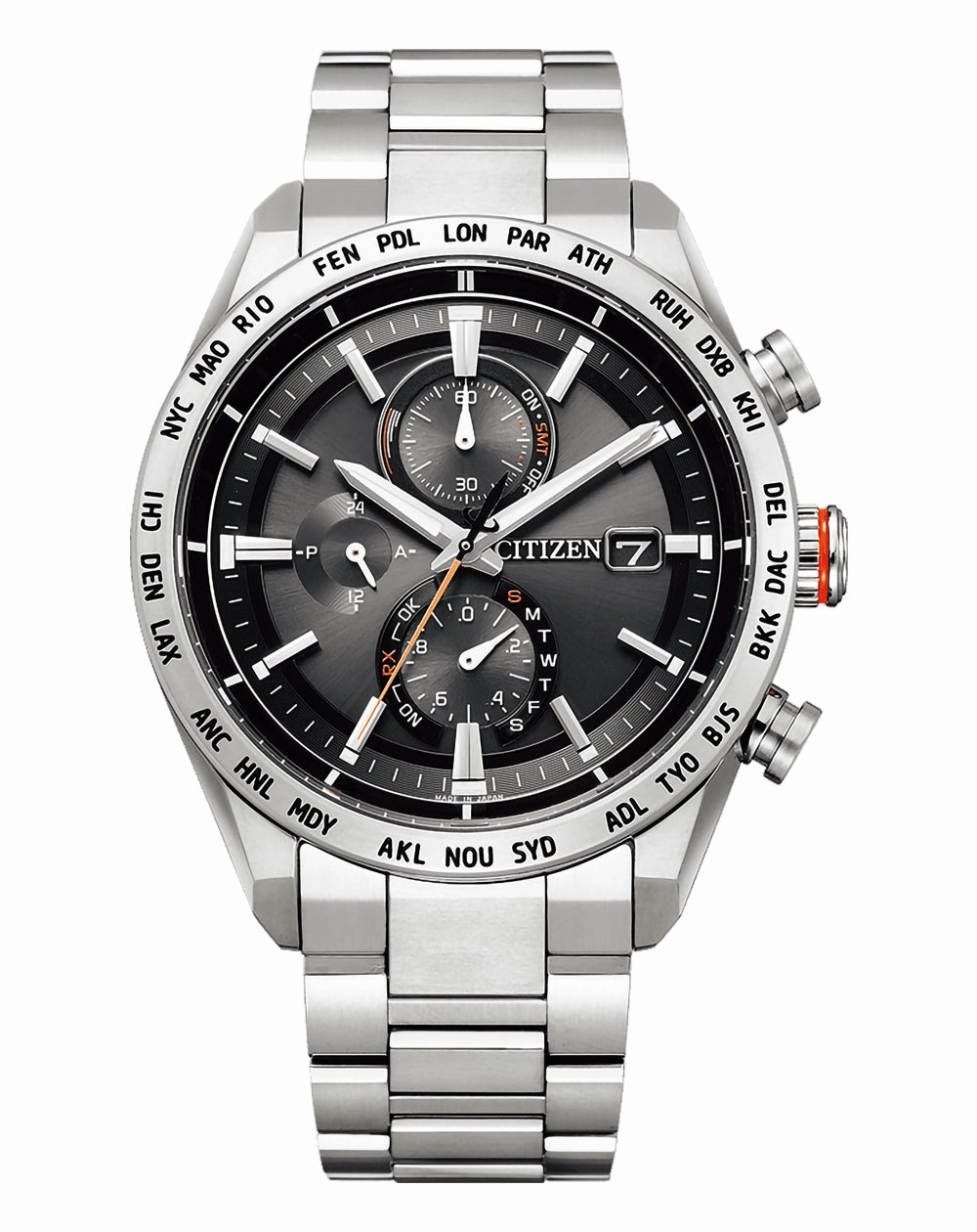 Citizen Attesa Radio Controlled Eco-Drive Titanium Watch AT8181-63E
