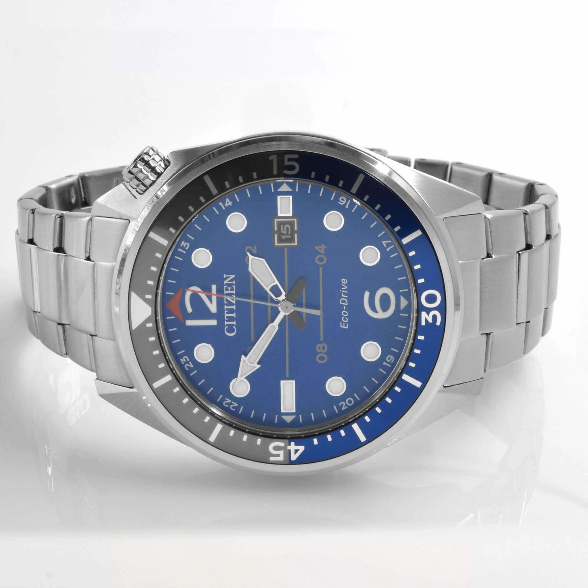 Citizen Men's Watch - Eco-Drive Power Reserve Blue Dial Steel Bracelet | AW1716-83L