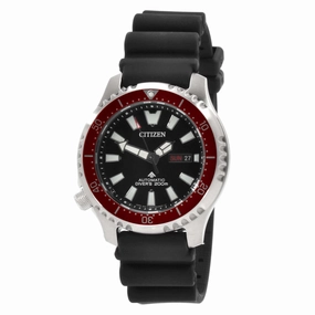 Citizen Men's Watch - Promaster Automatic Date Display Black Dial Strap | NY0156-04E