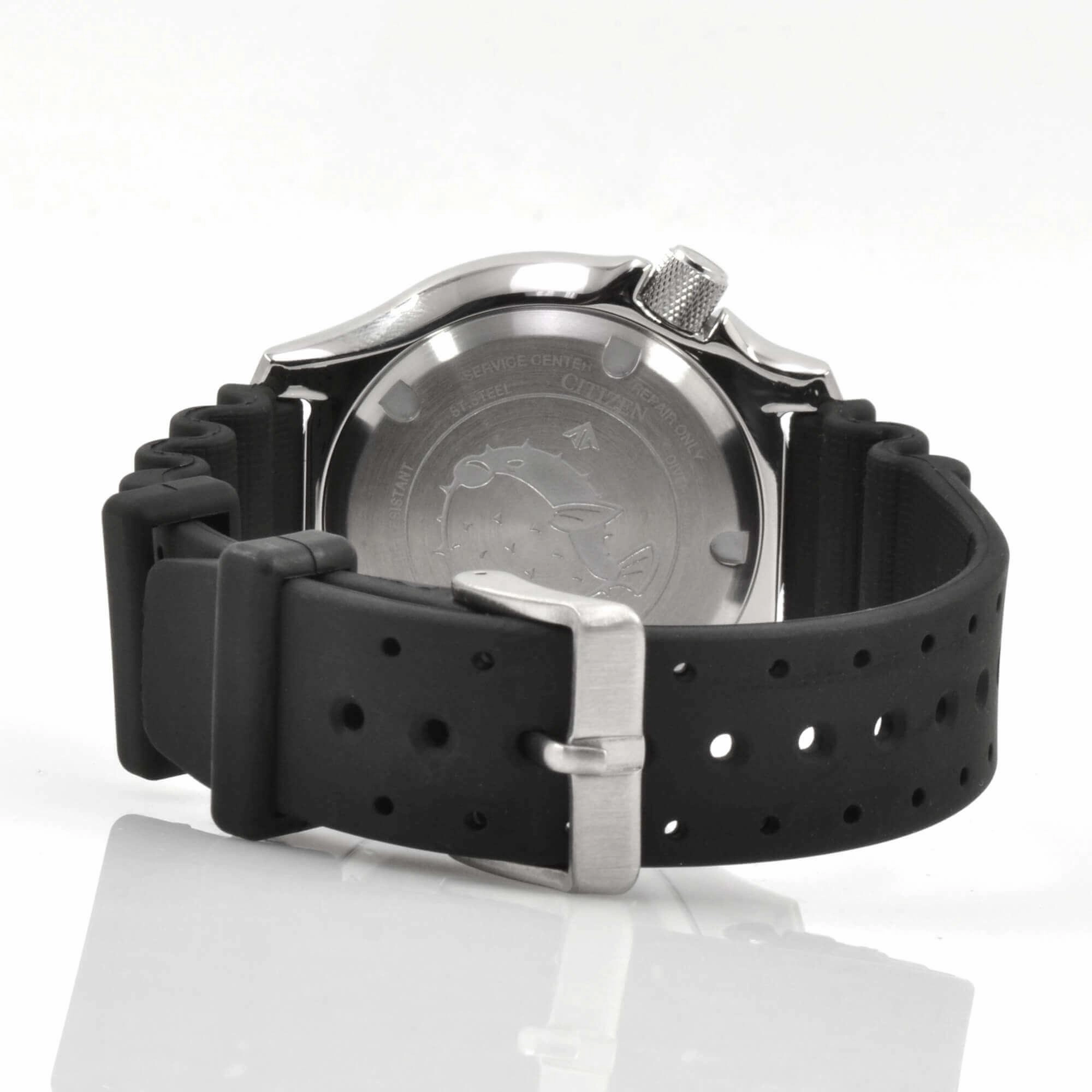 Citizen Men's Watch - Promaster Automatic Date Display Black Dial Strap | NY0156-04E
