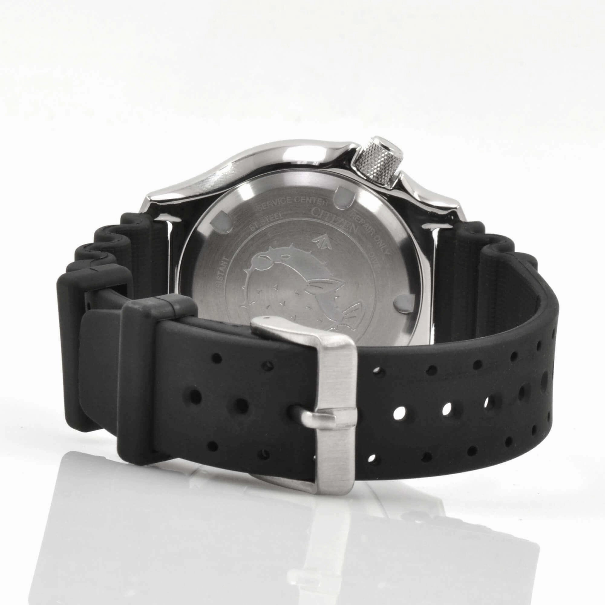 Citizen Men's Watch - Promaster Automatic Date Display Black Dial Strap | NY0156-04E