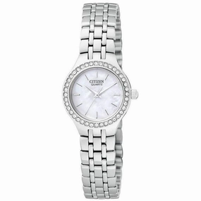 Citizen Women's Watch - Swarovski Crystal Bezel Silver Tone Bracelet | EJ6040-51D