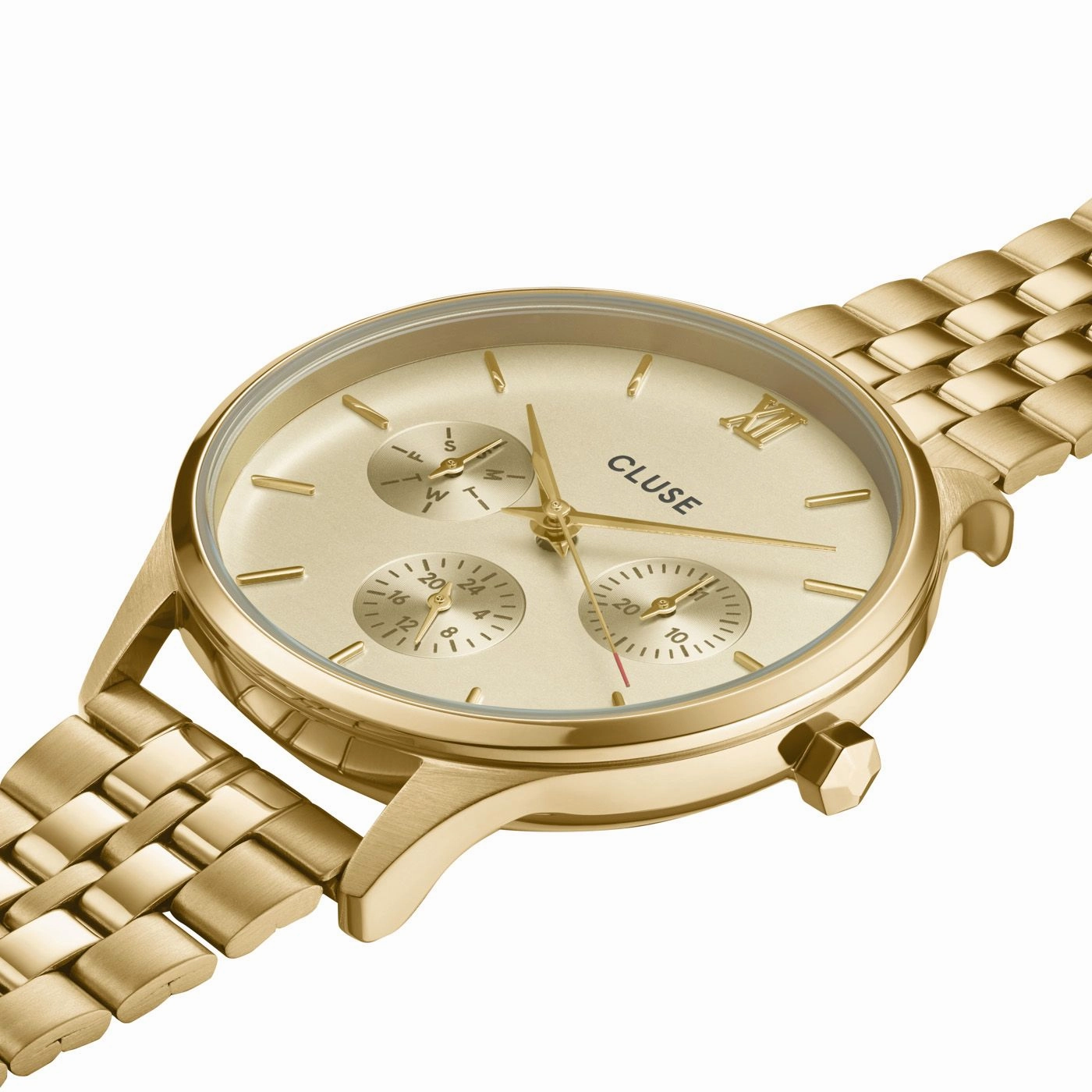 CLUSE Minuit Multifunction Full Gold Link Watch CW10701