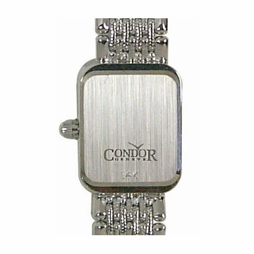 Condor 14kt Solid White Gold & Diamond Womens Luxury Swiss Watch MOP Dial 14k