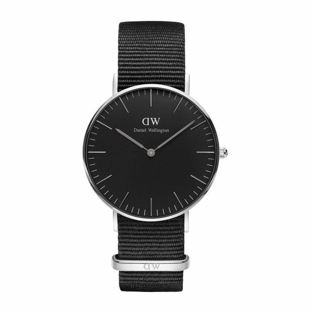 Daniel Wellington - Classic Black Cornwall 36mm argento orologio donna