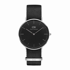 Daniel Wellington - Classic Black Cornwall 36mm argento orologio donna