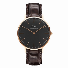 Daniel Wellington - Classic Black York 40mm oro rosato orologio uomo