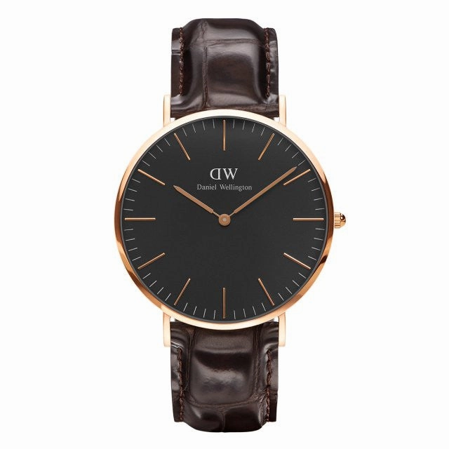 Daniel Wellington - Classic Black York 40mm oro rosato orologio uomo