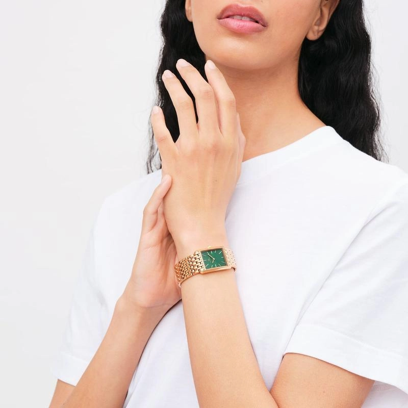 Daniel Wellington Bound 9-Link Emerald Sunray Rose Gold Watch