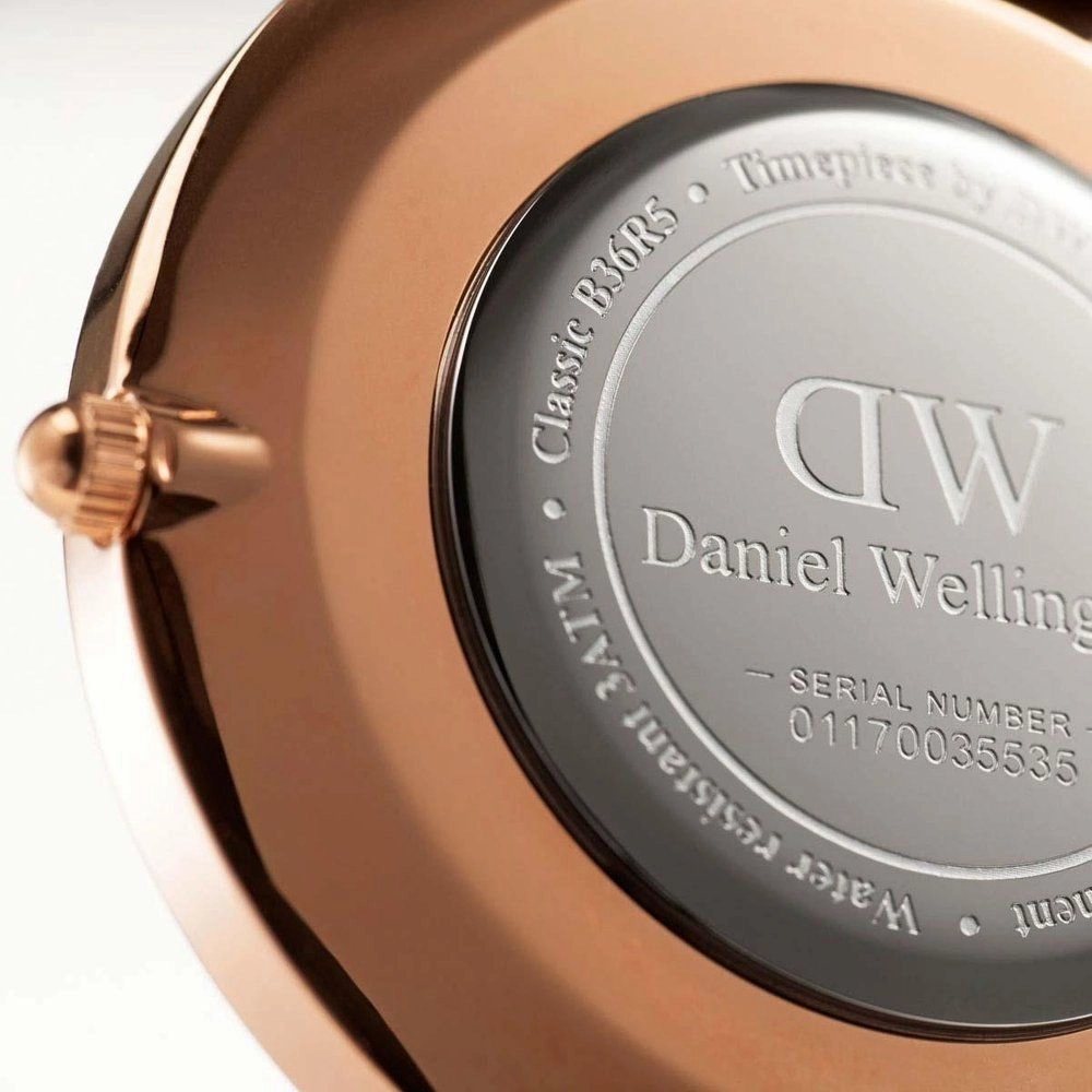 Daniel Wellington Classic 36mm Bayswate White Dial Watch DW00100279