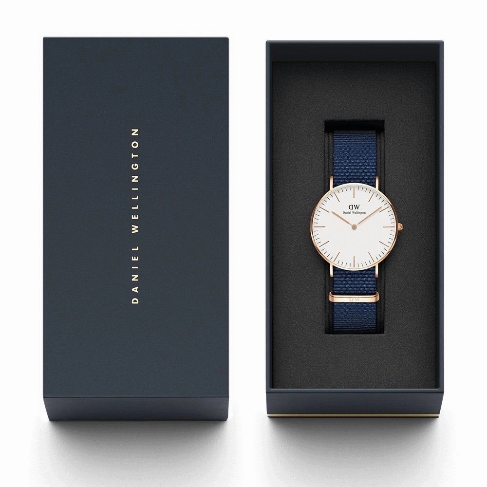 Daniel Wellington Classic 36mm Bayswate White Dial Watch DW00100279
