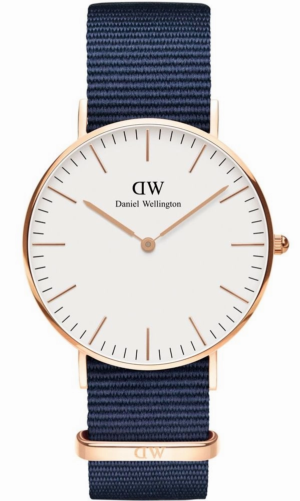 Daniel Wellington Classic 36mm Bayswate White Dial Watch DW00100279