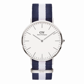 Daniel Wellington Classic 36mm Glasgow White Dial Watch DW00100047