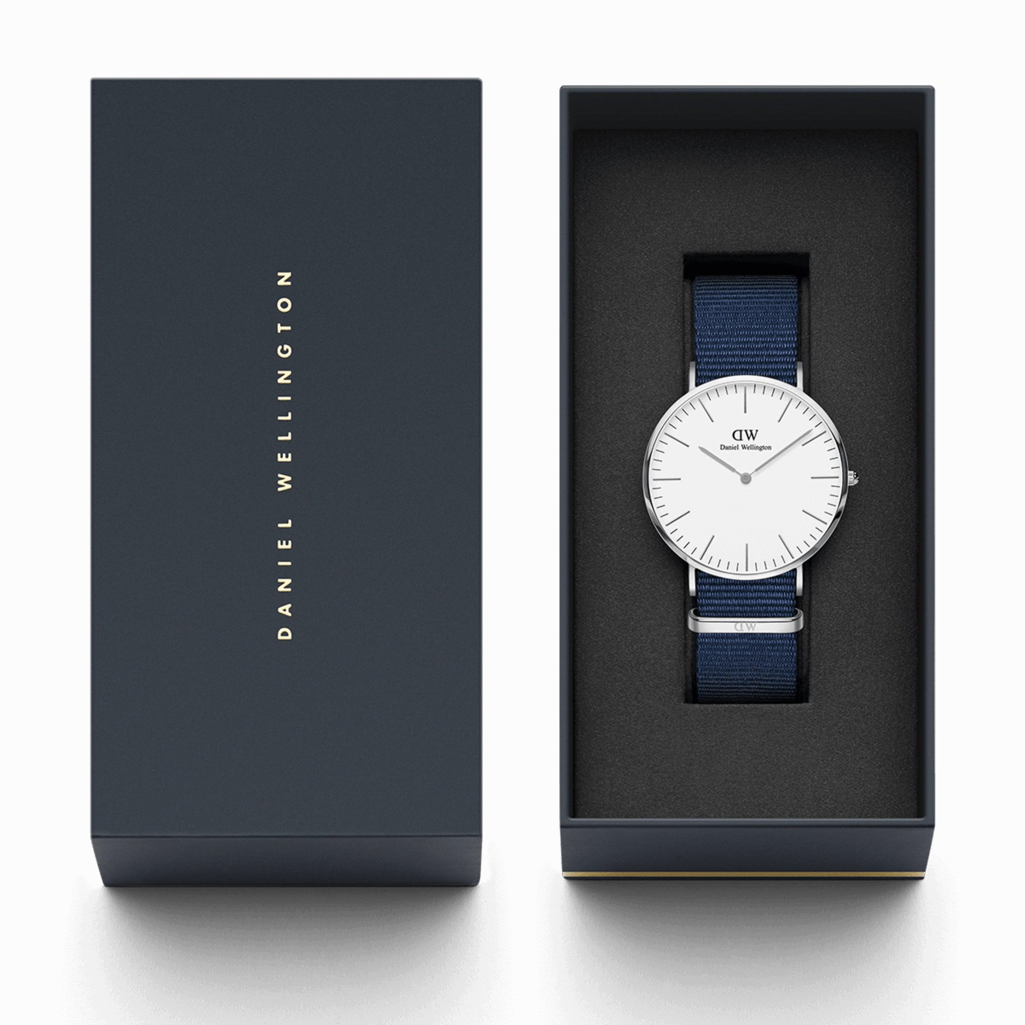 Daniel Wellington Classic 40mm Bayswate White Dial Watch DW00100276