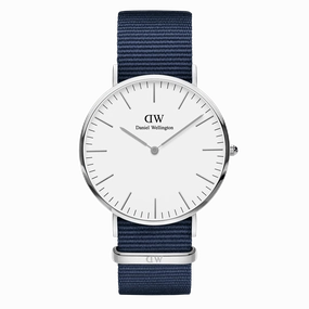 Daniel Wellington Classic 40mm Bayswate White Dial Watch DW00100276